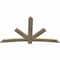 Ekena Millwork Alberta Rough Sawn Timber Gable Bracket, Douglas Fir, 84"W x 49"H x 2"D x 6"F, 14/12 Pitch GBW084X49X0206ALB00RDF - alternate 2